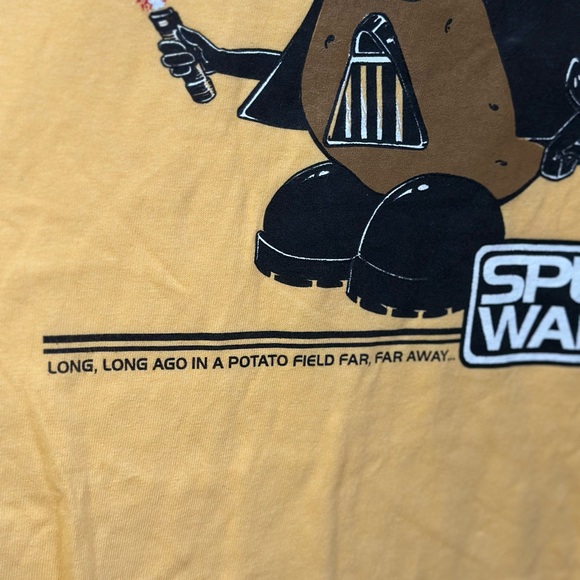 Vintage Spud Wars Darth Tater Idaho Potatoes T Shirt On Anvil Men’s Size X-Large - Picture 3 of 9